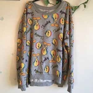 LOONEY TUNES TWEETY PULLOVER SWEATER
